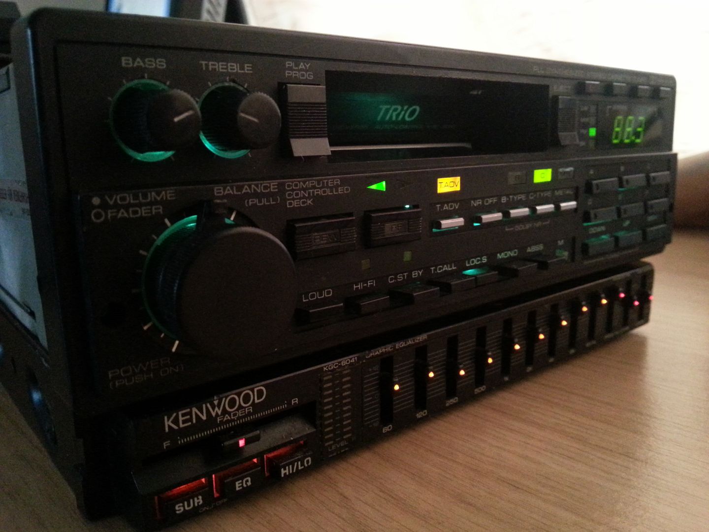 Vintage Kenwood KGC 6041 Parametic Car Graphic Equalizer Sub KAC KRC